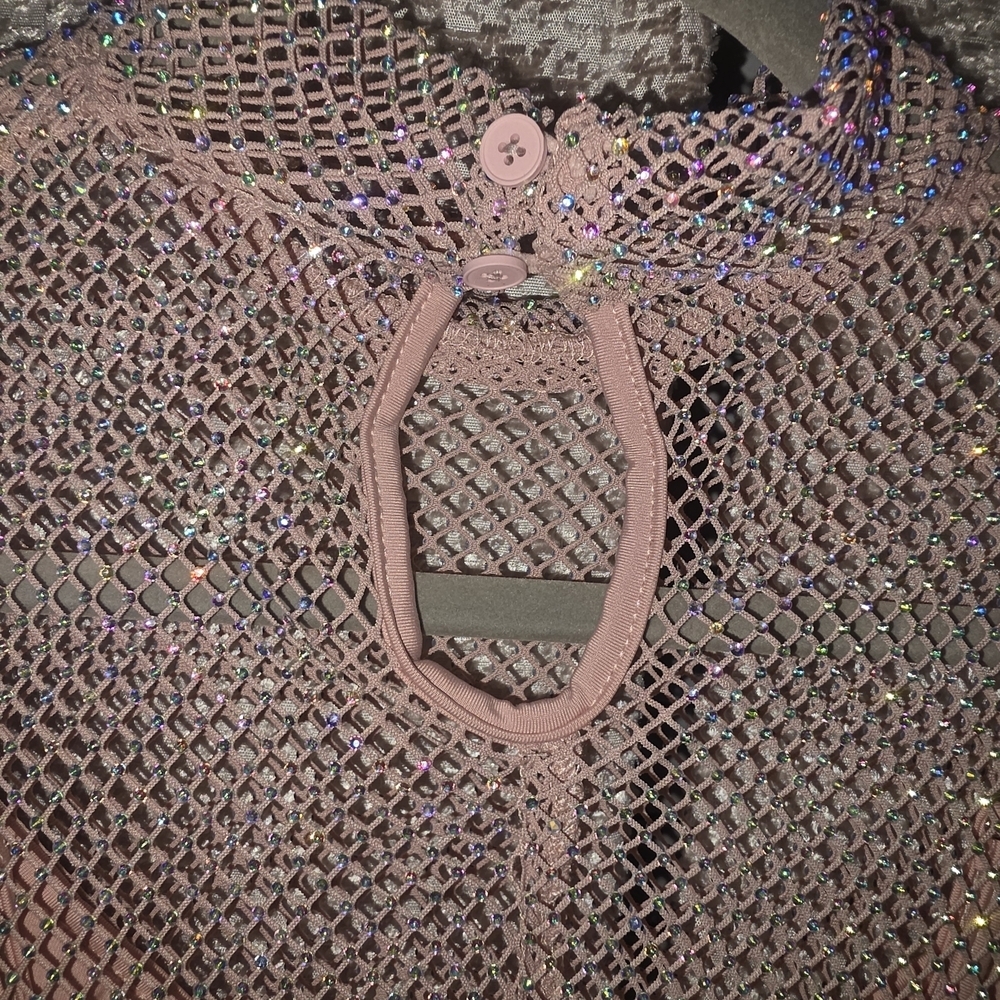 Sparkling Pink Long Sleeve Dress - Picture 5 of 6
